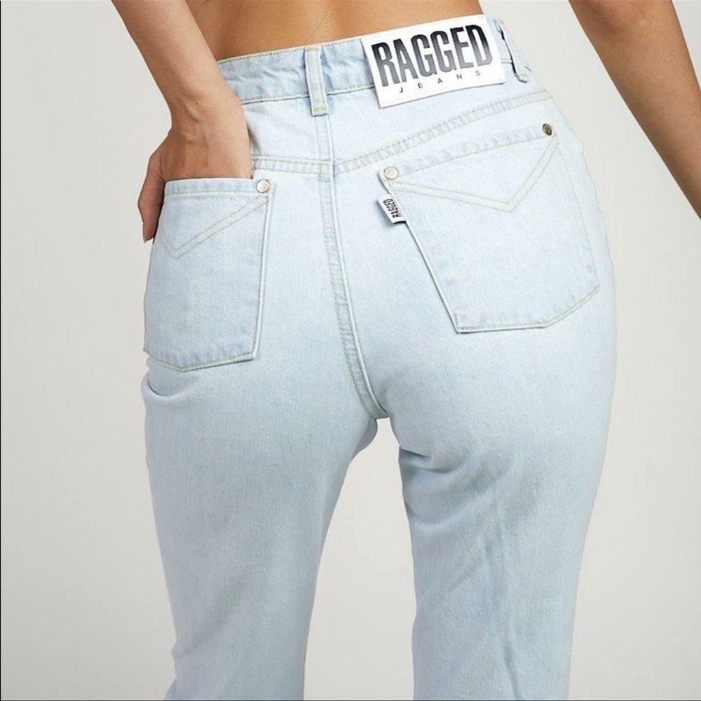 NWT Ragged Priest High Waist Light Stone Wash Cougar Mom Jean Size 26